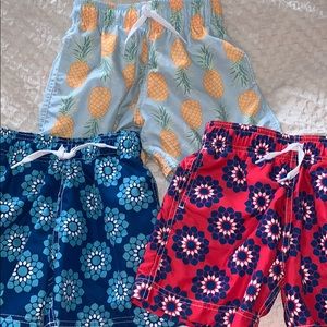 3 pairs Azul boys swim trunks size 6
